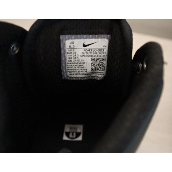 Nike 454350-003 Unisex Men's 6.5 Women's 8 Triple Black Manoa Leather Boots - Picture 6 of 8